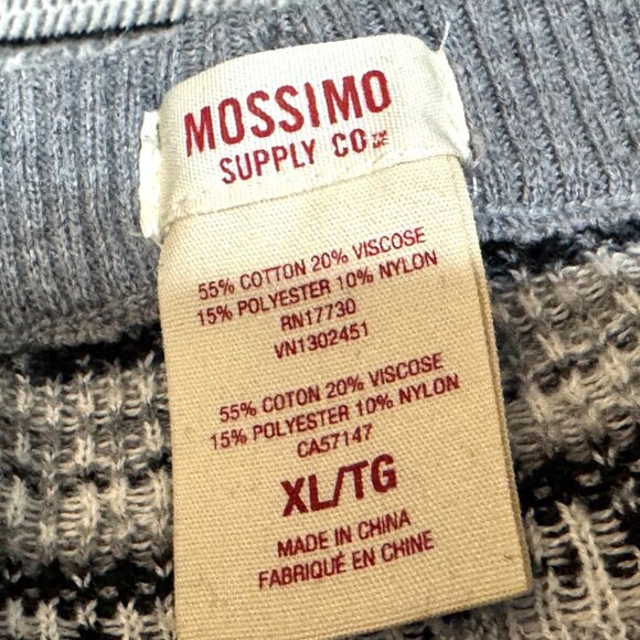 Mossimo Supply Co. Fair Isle Style Sweater Leggings, Grey Geometric, XL - Picture 9 of 10